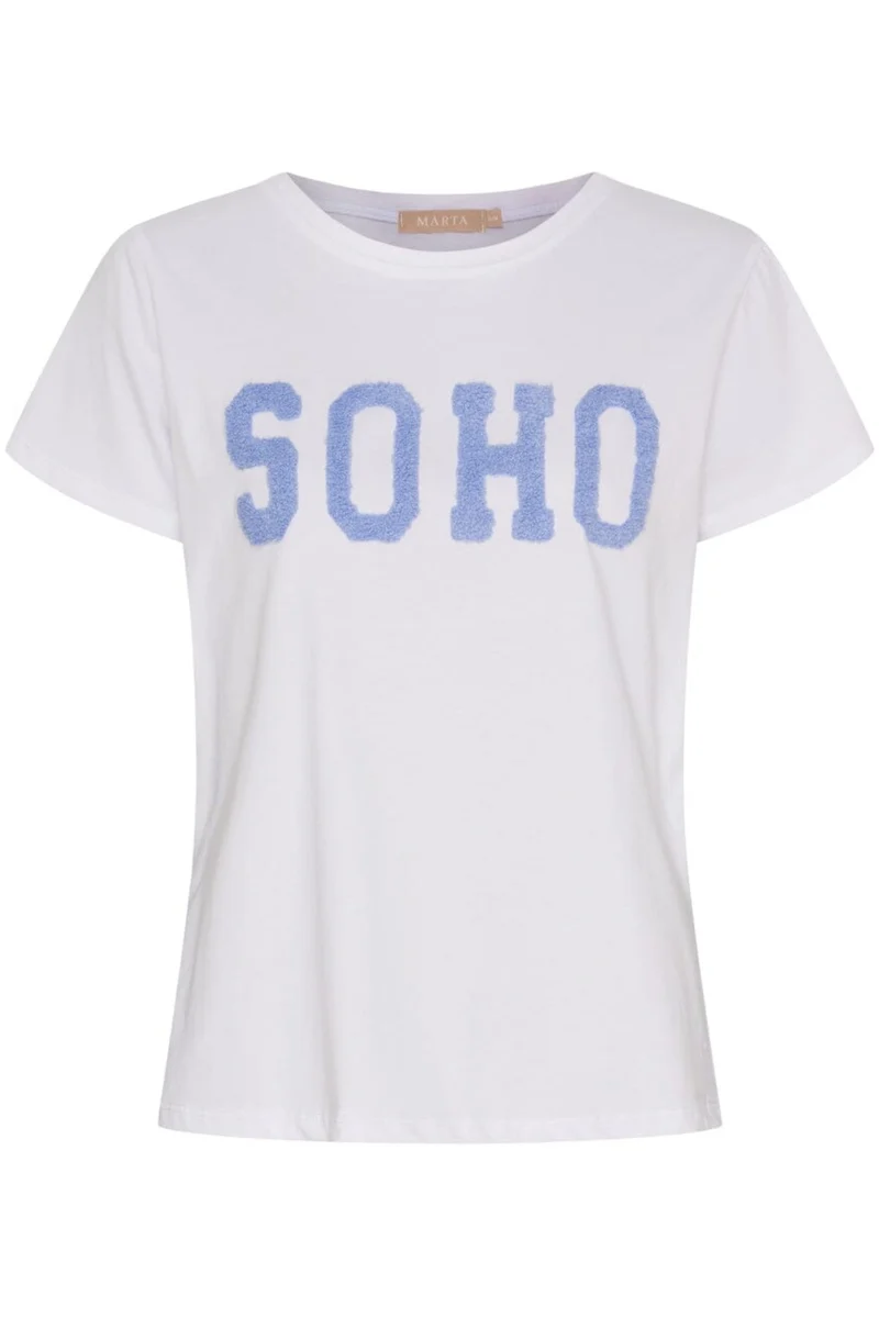 Marta Du Chateau - Mdcherdis Tee 84275 - White/Sky