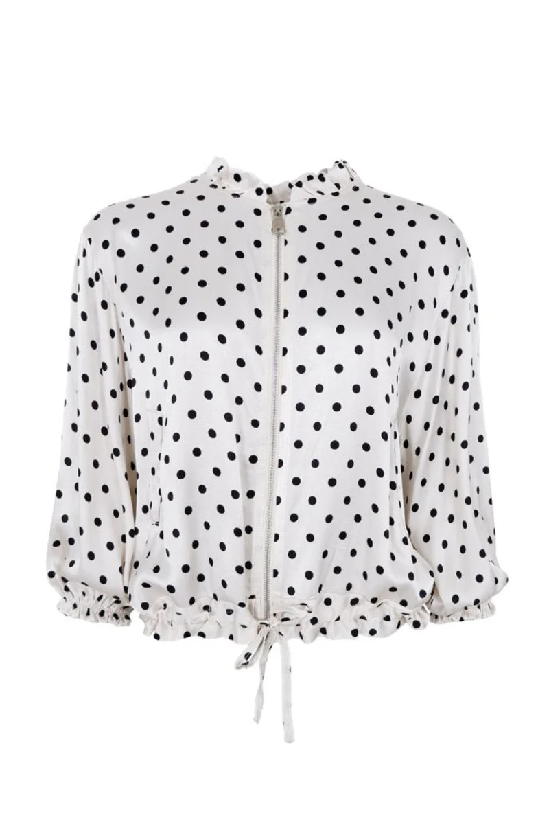 Black Colour - Bccaitlin Bomber Shirt 41107 - Off White