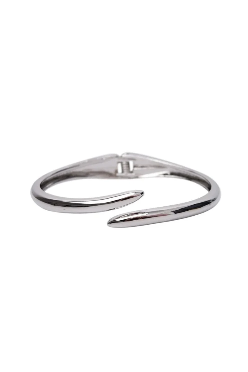 Black Colour - Bctrinny Slim Bangle 4522 - Silver Coloured