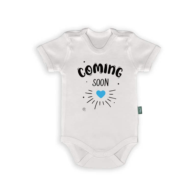 Rompertje met Tekst – “Coming Soon” – Origineel Zwangerschapsaankondiging Cadeau