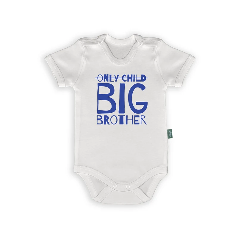 Romper met Tekst – Van Enig Kind naar Grote Broer – Aankondiging Nieuwe Baby