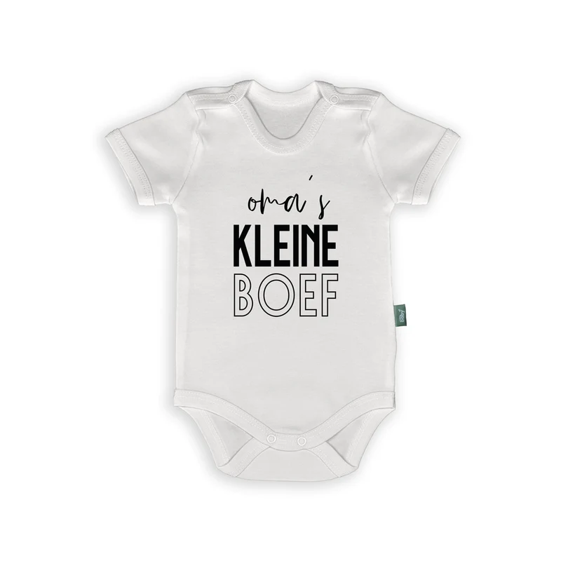 Romper met Tekst – Oma's Kleine Boef – Grappige Babykleding voor Cadeau of Dagje Uit