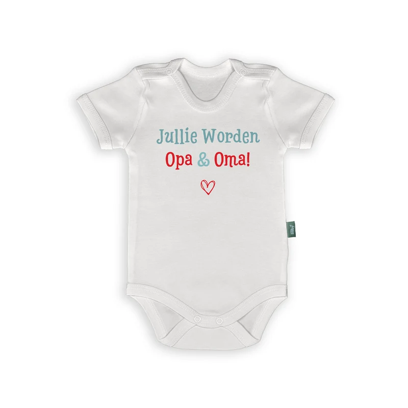 Romper met Tekst – Jullie Worden Opa & Oma – Origineel Zwangerschap Bekendmaking Cadeau
