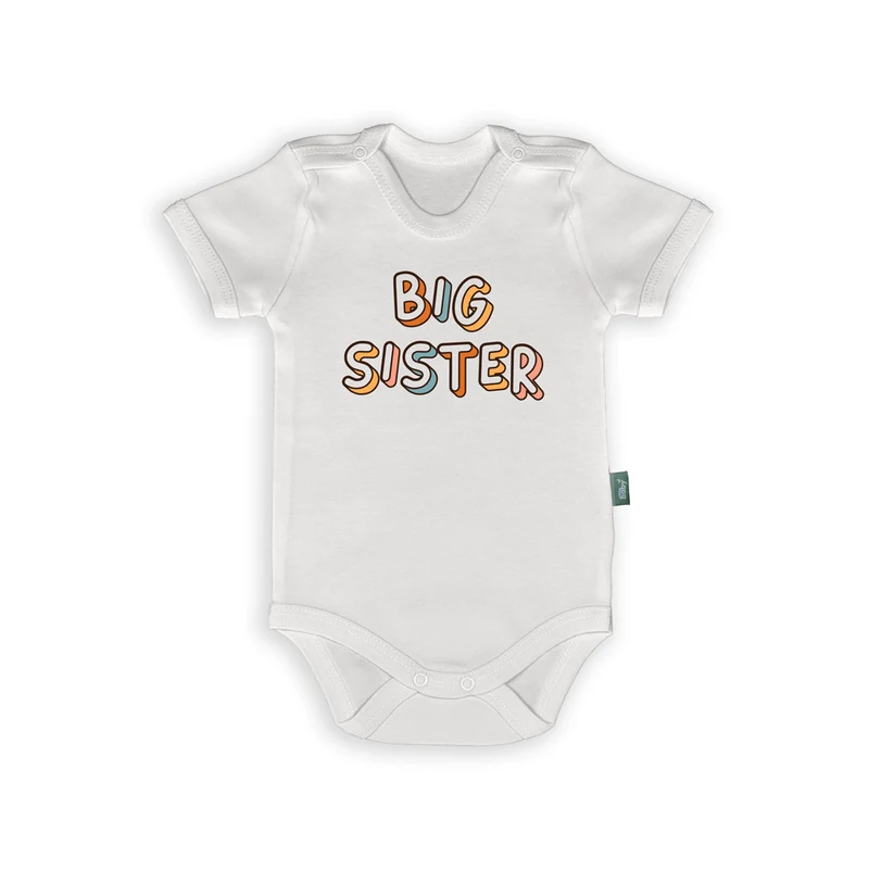 Rompertje met Tekst – “Big Sister / Big Brother” – Aankondiging Cadeau voor Grote Broer of Zus