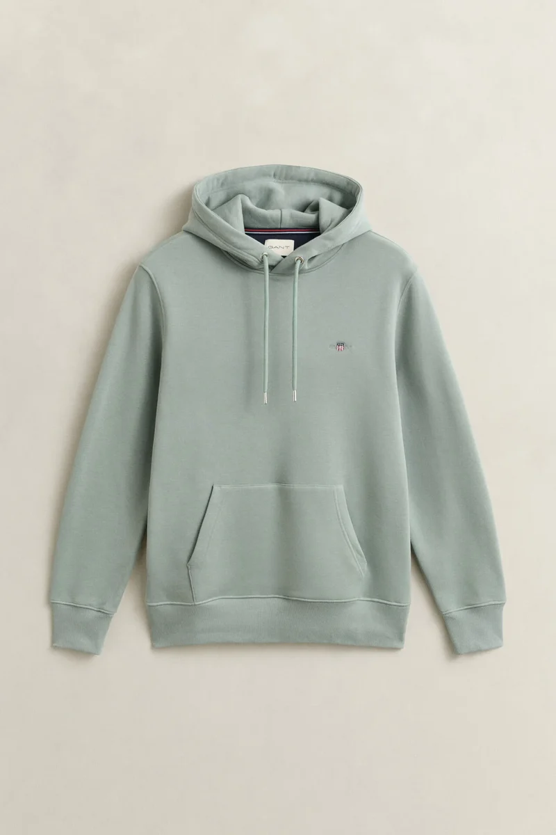 GANT Shield Hoodie - Ceramic Grey