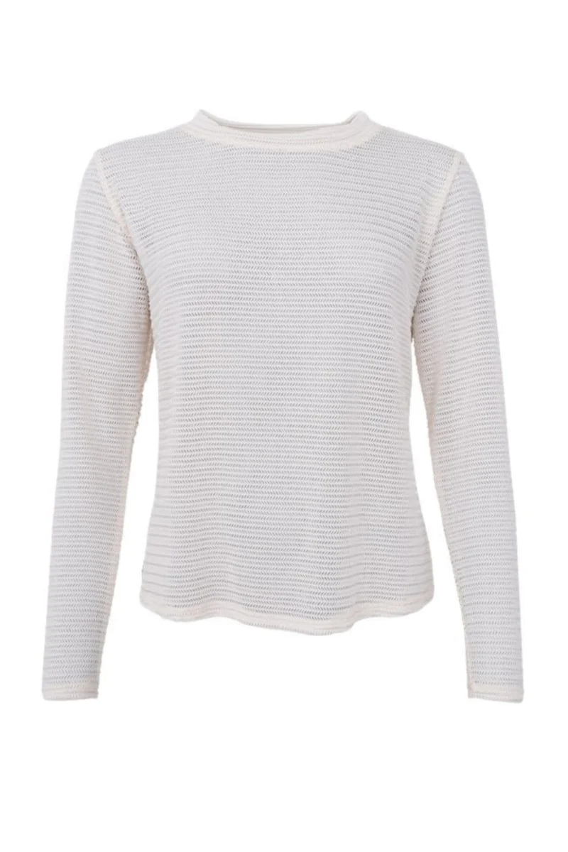 Black Colour - Bclili Mesh Blouse 41071 - Shirts - Cream