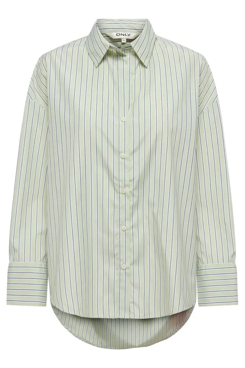 Only - Onloregon Alva Ls Reg Shirt - 4943021 Celadon Green Douglas Fir