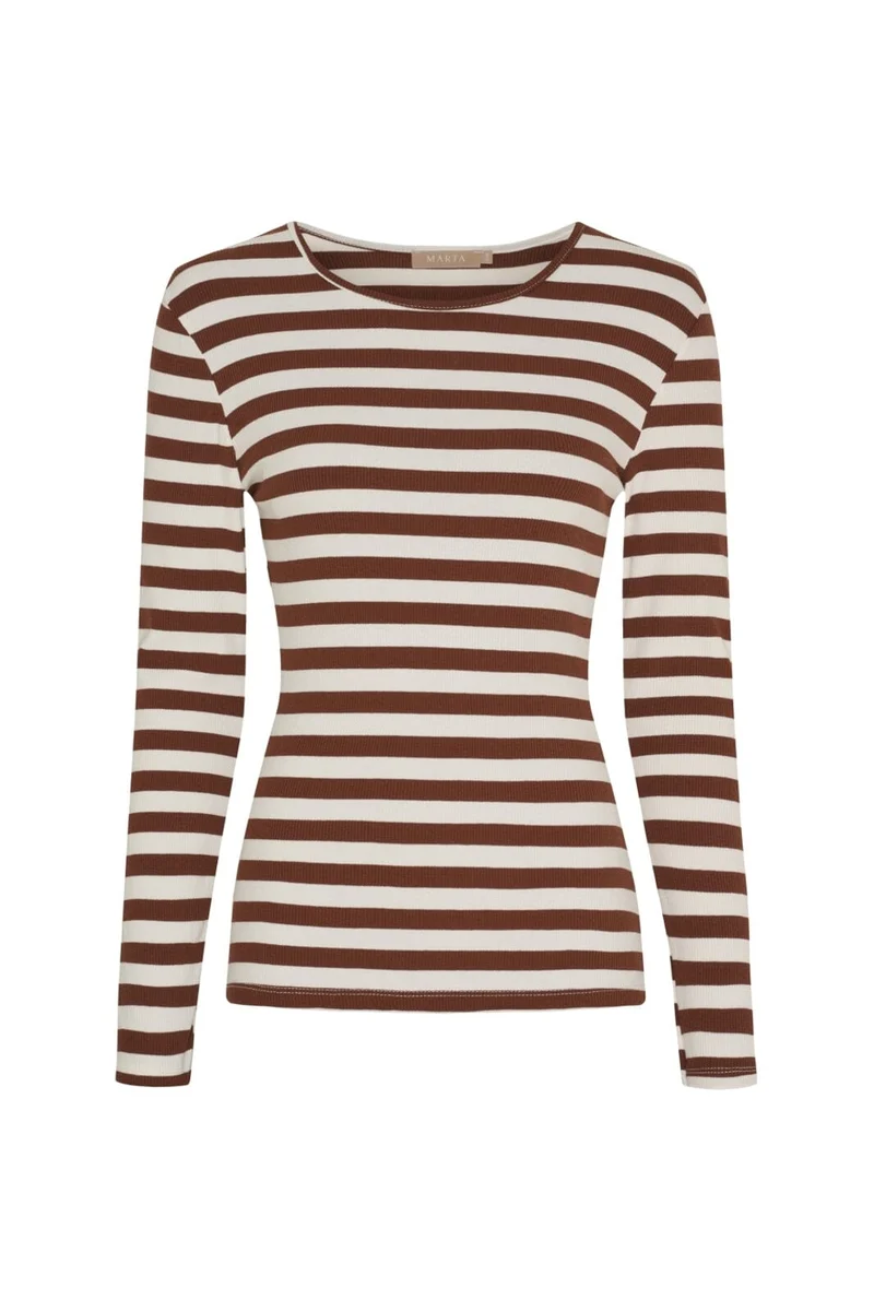 Marta Du Chateau - Mdcbegonia Ls Tee 7702 - Noce