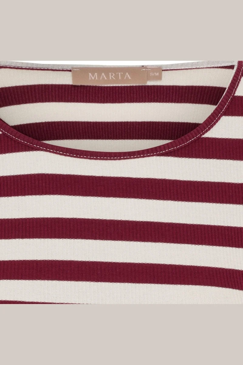 Marta Du Chateau - Mdcbegonia Ls Tee 7702 - Bordeaux