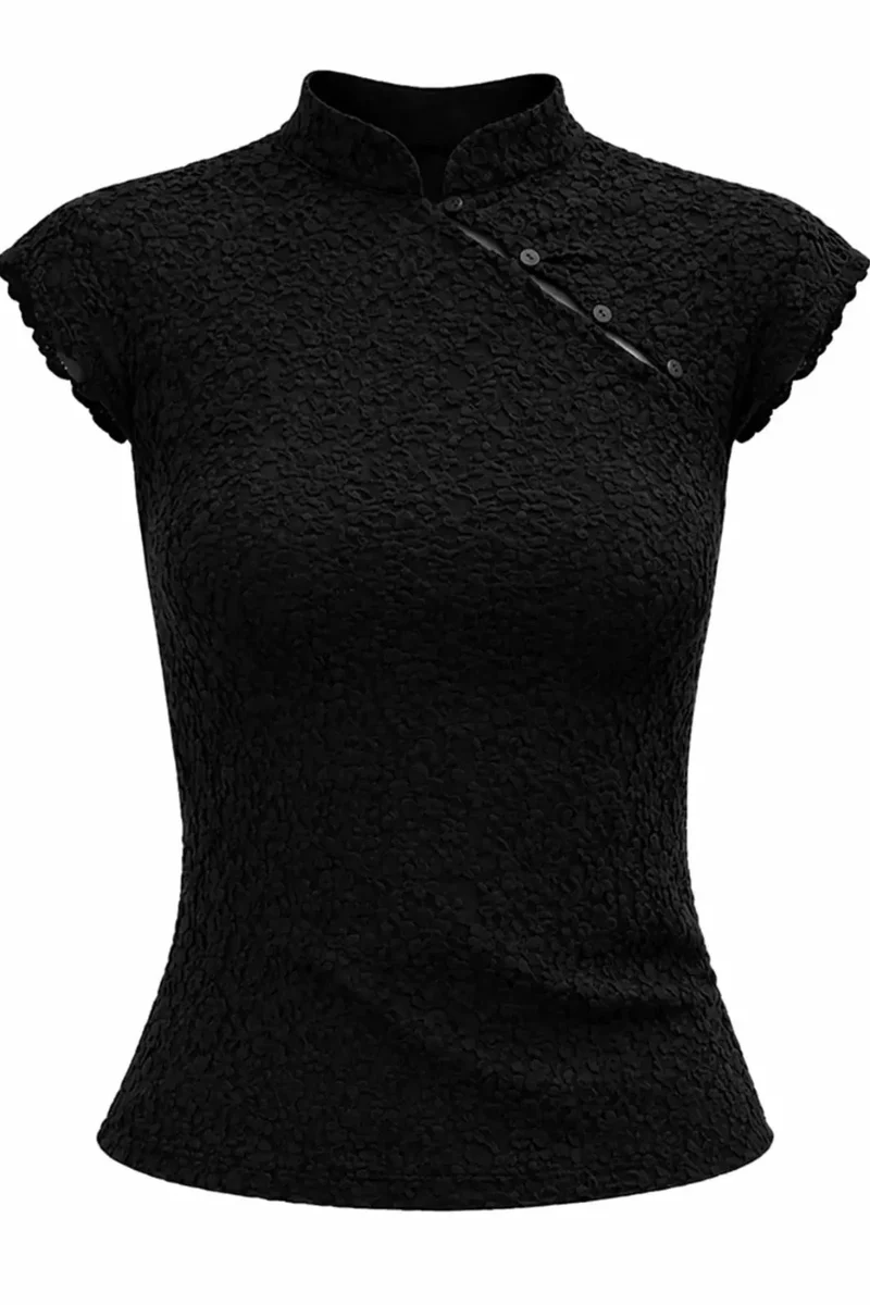 Noisy May - Nmesmee Capsleeve Lace Top - 5231082 Black
