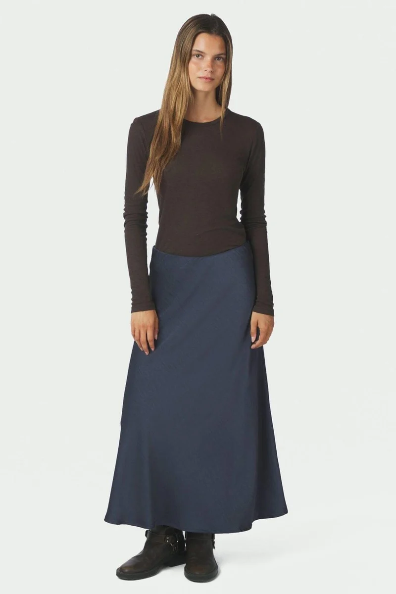 Neo Noir - Bovary Skirt - Midnight Blue