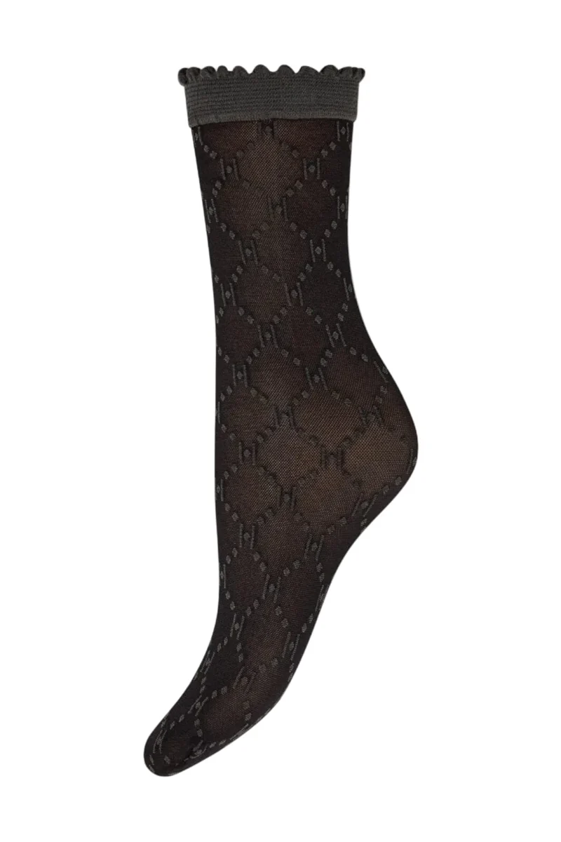 Hype The Detail - Socks Logo 25Den 21113-7501 - 1140 - Black