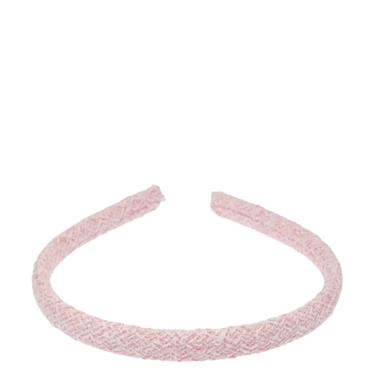 Tweed Hair Band Thin - Cotton Candy