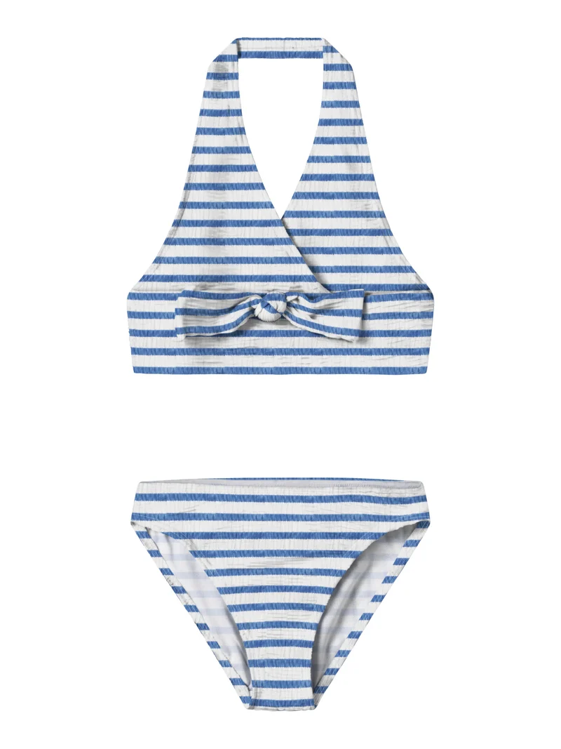 Randig Bikini Halterneck