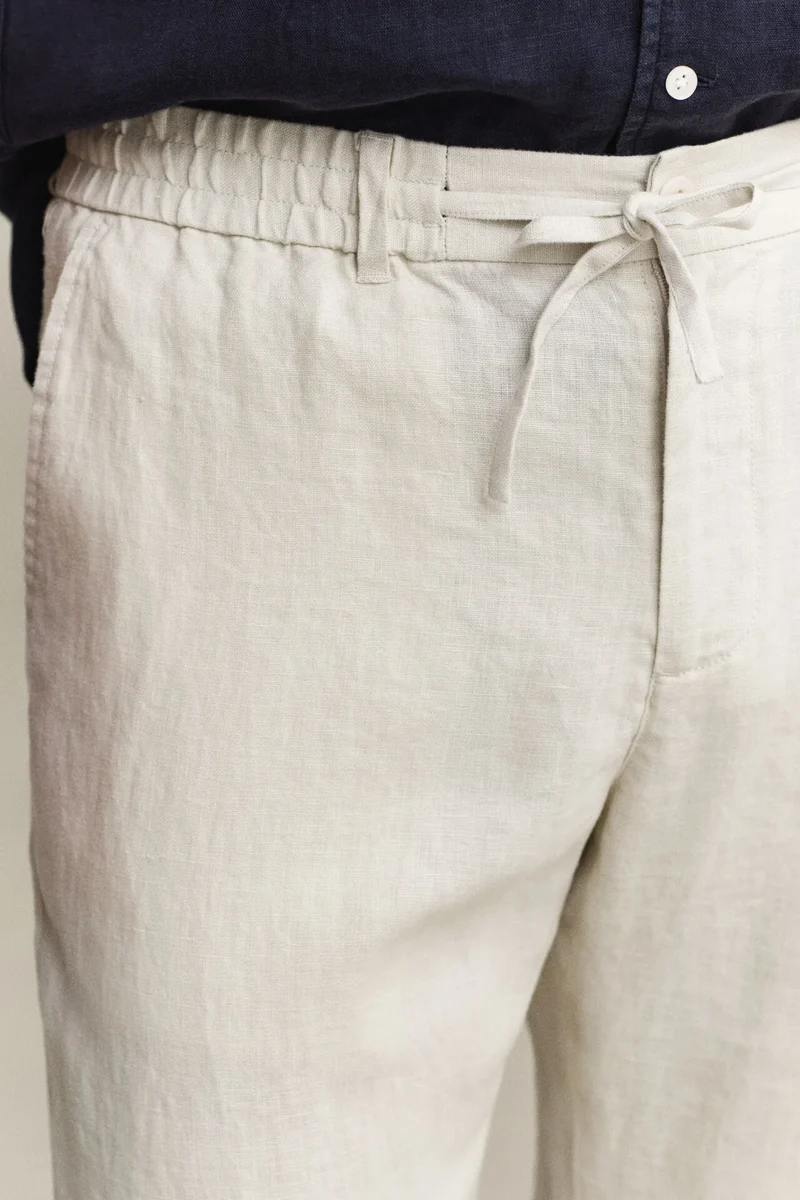 GANT Regular Linen Pant - Sand
