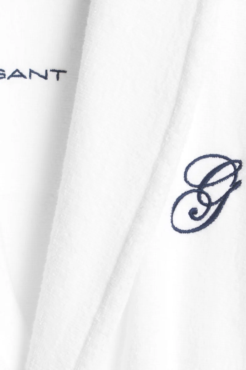 GANT Embroidery Robe - White