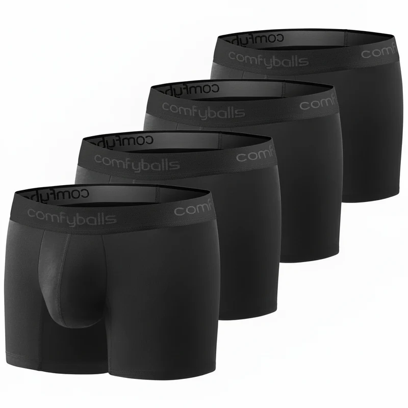 COMFYBALLS 5P Long Trunks - Ghost Black