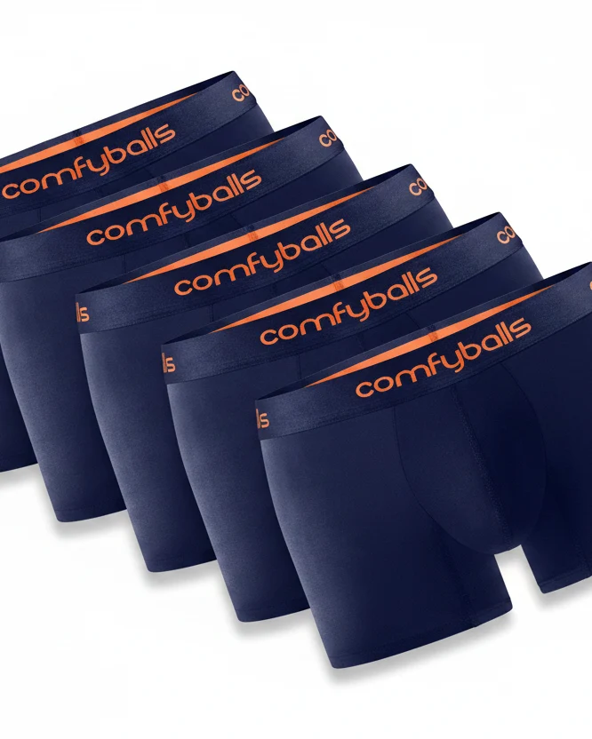 COMFYBALLS 5P Long Trunk - Navy/Tangerine