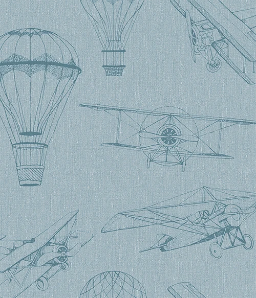 Bon Voyage blue wallpaper