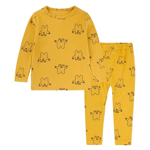 2018 New Baby Long Sleeve Pajamas Cotton Cartoon Children Pyjamas Clothing Sets Kids Clothes Suits Baby Girls SleepwearBB421