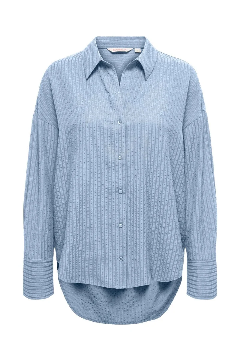 Only - Onloregon Bari L/S Shirt - 5079607 Cashmere Blue