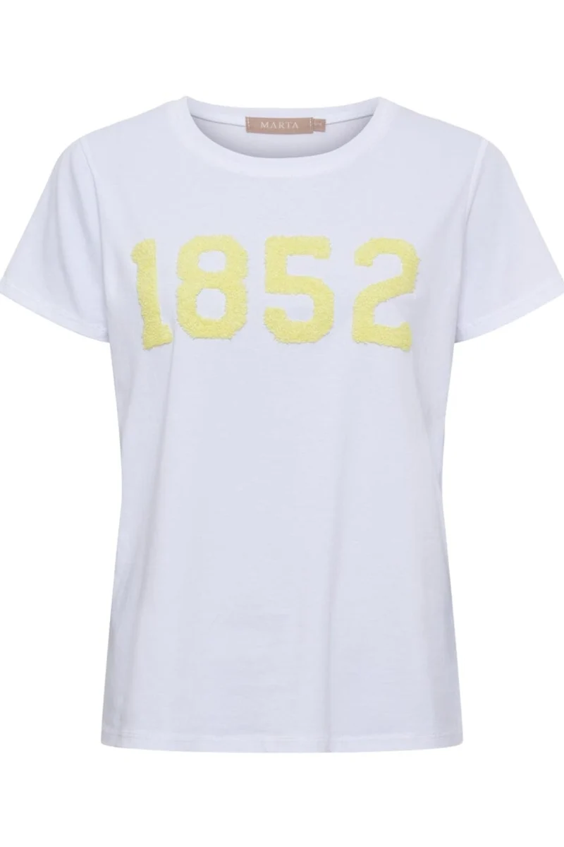Marta Du Chateau - Mdcalvera Tee 84275-1852 - White/Yellow