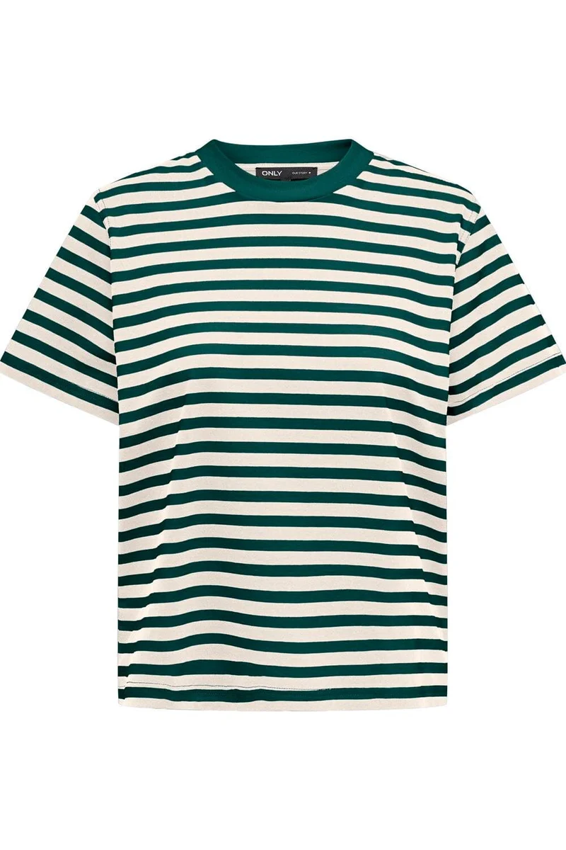 Only - Onllivina S/S Stripe Tee - 5222305 June Bug Egret Stripes