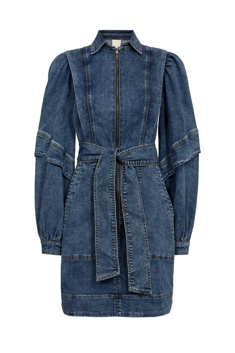 Gossia - Myliago Dress G2627 - Mid Blue Denim