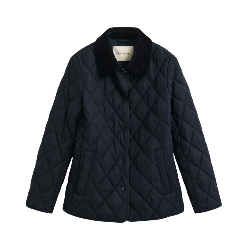 Slim Quilted Jacket - Evening Blue