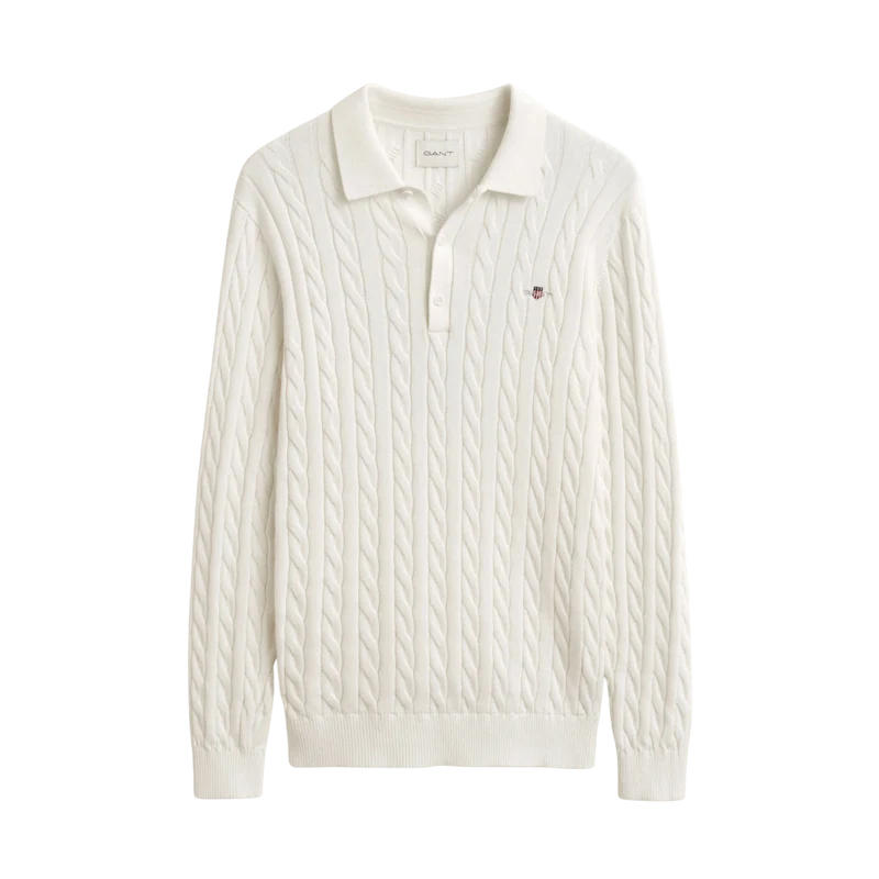 Classic Cable Knit Sweater - Cream