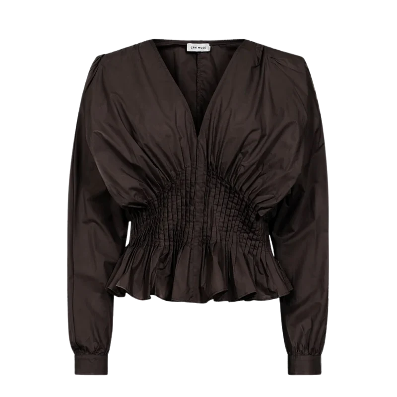 CMPoplin Blouse - Mulch