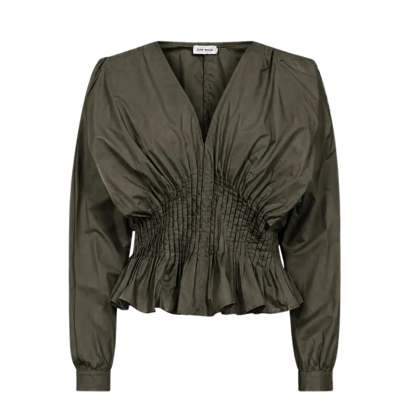 CMPoplin Blouse - Ivy Green