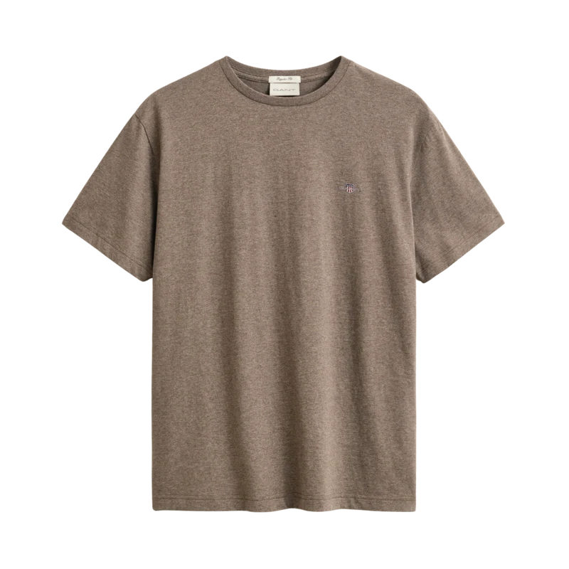 Shield SS T-Shirt - Dark Hazelnut Melange