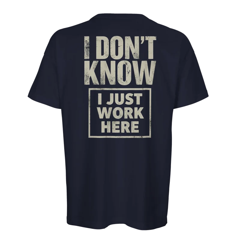 Oversized T-shirt - I Just Work Here | Ekologisk