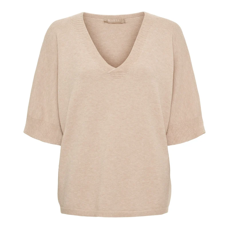 Marta Du Chateau - Mdcinaya Knit 9587 - Camello Melange
