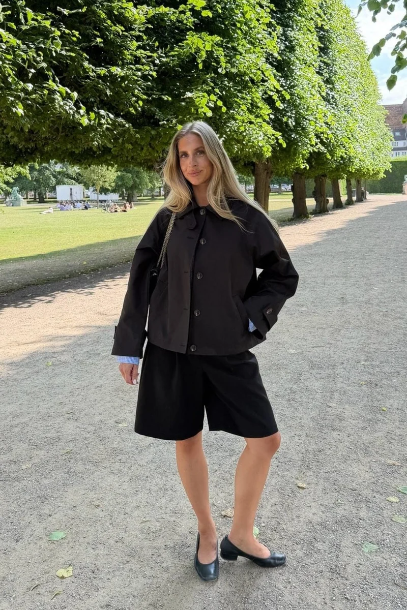 BYIC - Avaic Short Trenchcoat A2519 - Black