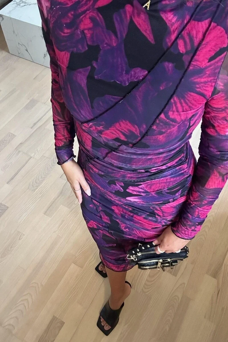 Noella - Sutton Dress L/S X Molly&My 10352066 - 333 Pink Flower
