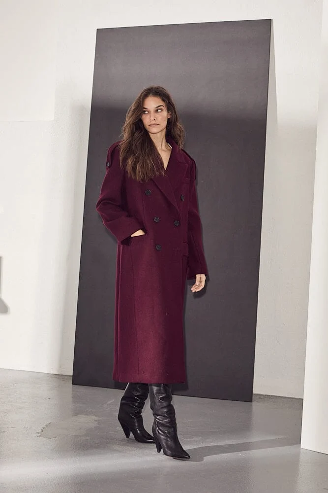 Haute L'Amitié - Lida Tailor Wool Coat HL10176 - Amarone