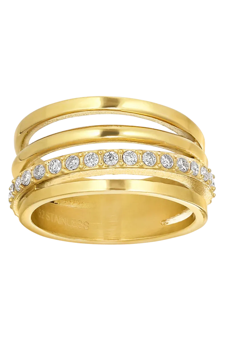 Jane Kønig - Big Olympia Ring BOR-SS26-SS-G - Golden