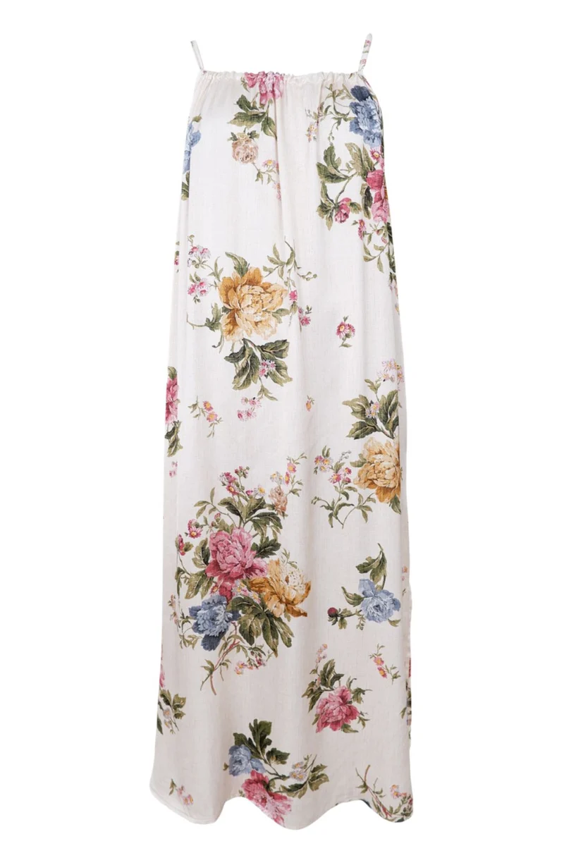 Black Colour - Bczalina Strap Dress 41220 - Creme