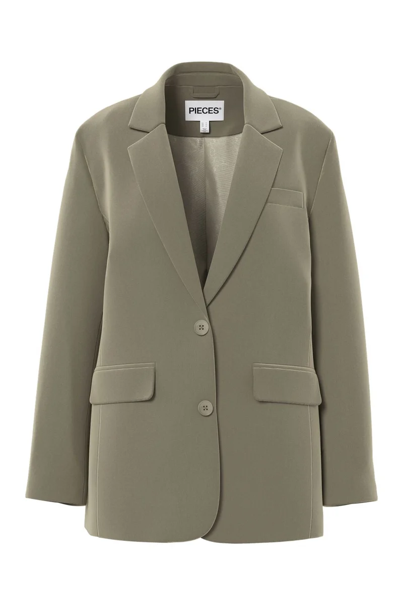 Pieces - Pckamil Ls Loose Blazer - 4899451 Overland Trek