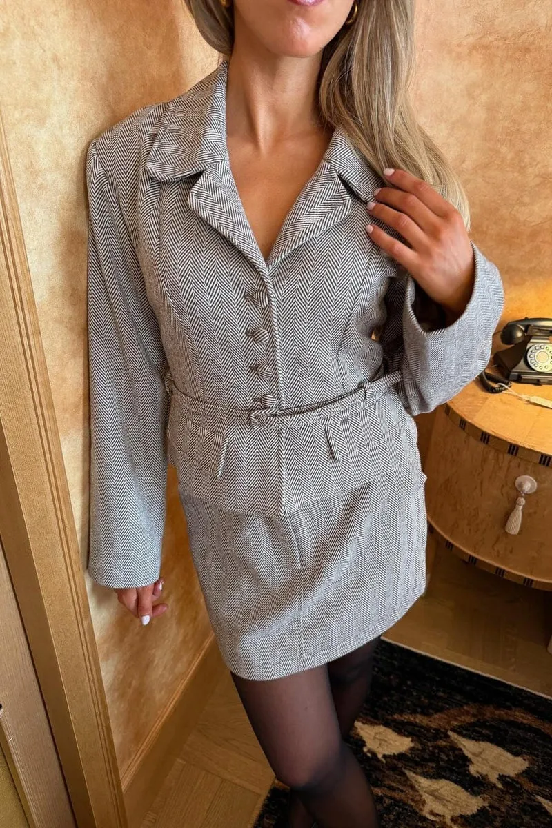 Byic - Annieic Blazer A25398 - Brown Stripes