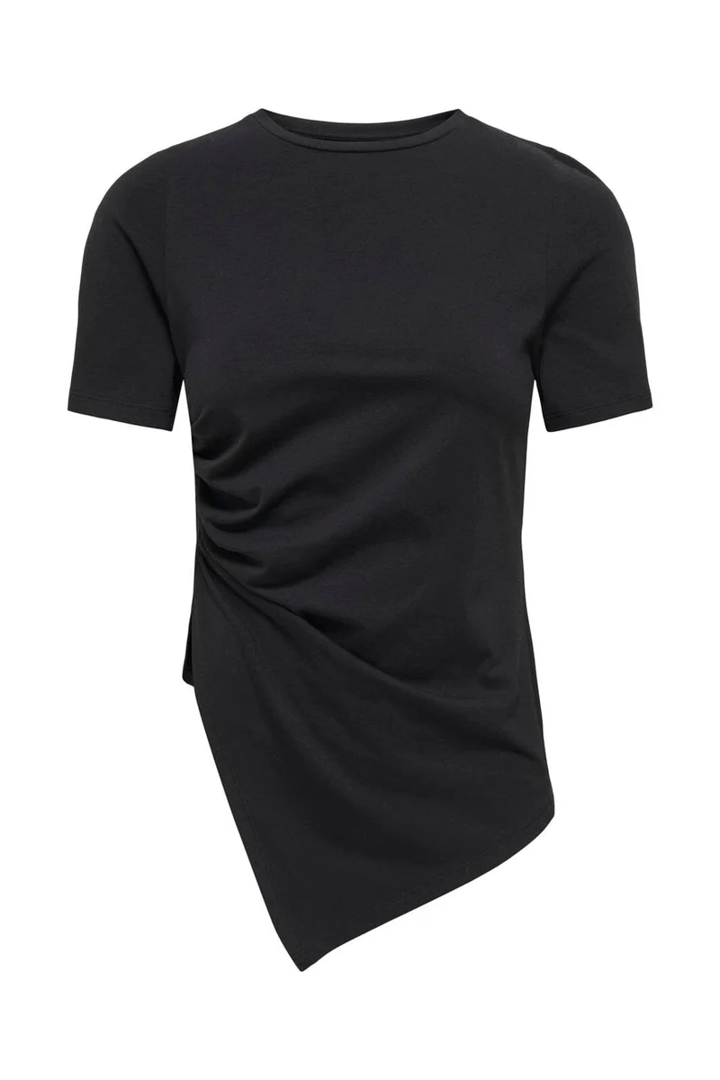 Only - Onllise S/S Ruching Top - 5089497 Black
