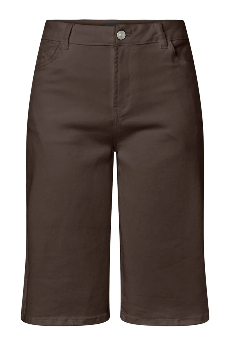 Pieces - Pcsalume Wide Shorts - 5135755 Hot Fudge