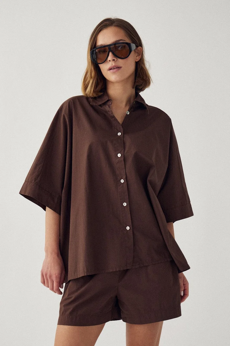 Noella - N-Maizie Shirt 15750002 - 674 - Chocolate