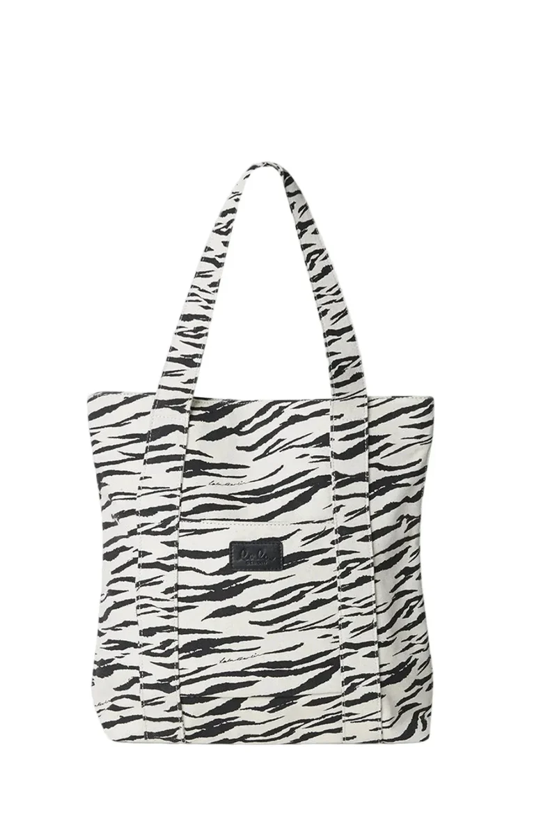 Lala Berlin - Tote Carmela 2.0 10020781 - White Black Tiger
