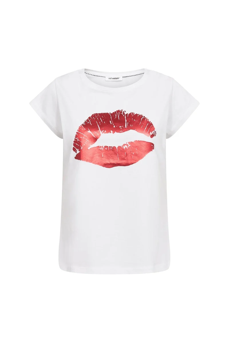 Co´Couture - 43099 Kisscc New Tee 503831 - 00011 - Red