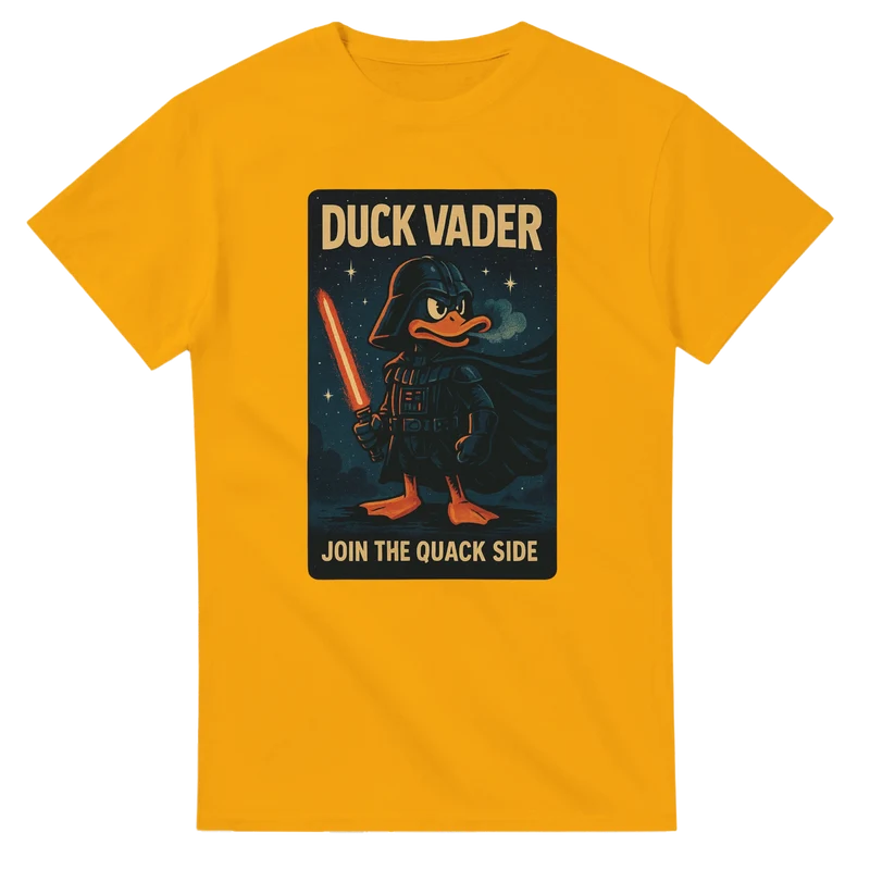 T-shirt Original – Duck Vader: Join the Quack Side