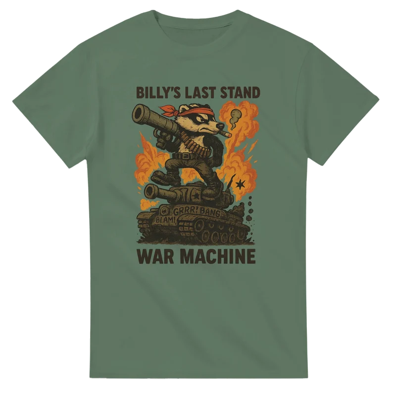T-shirt Original – Billy’s Last Stand: War Machine
