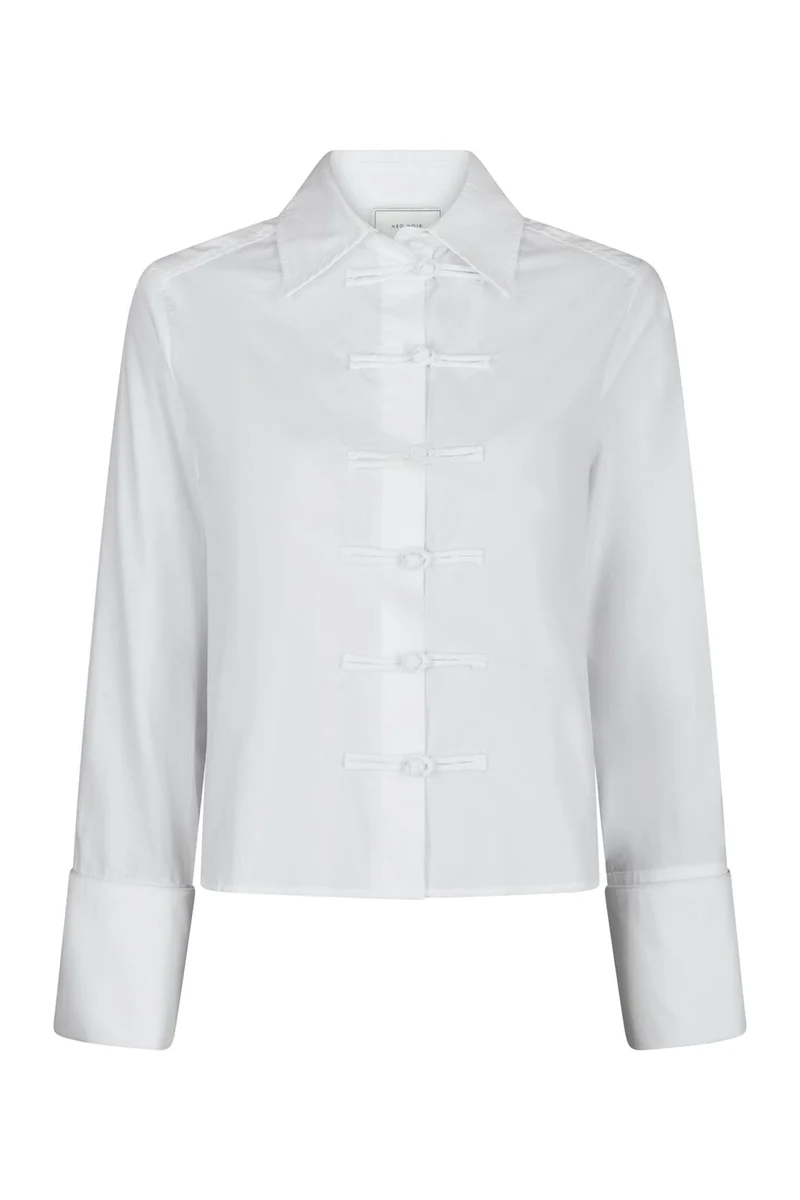 Neo Noir - Cam Poplin Shirt 170424 - 121 - Off White